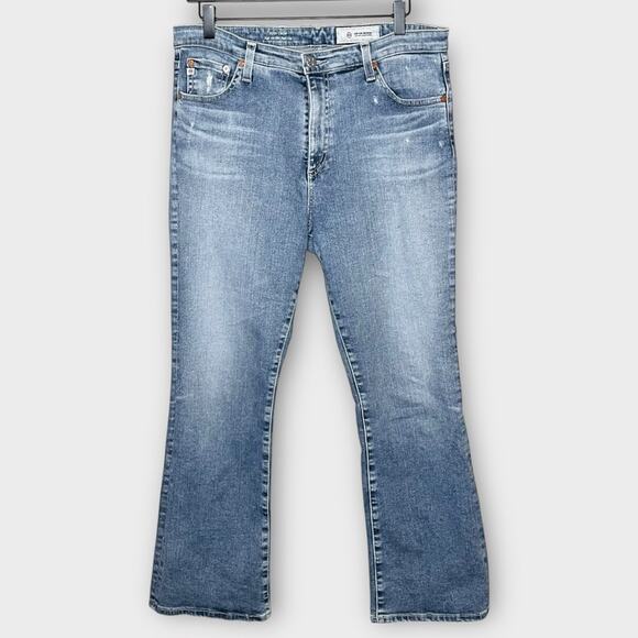 AG Adriano Goldschmied Jeans Jodi Crop High-Rise Slim Flare Size 31 - Picture 2 of 9